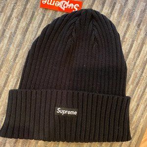 Black Supreme Beanie SS18 w/ Tags